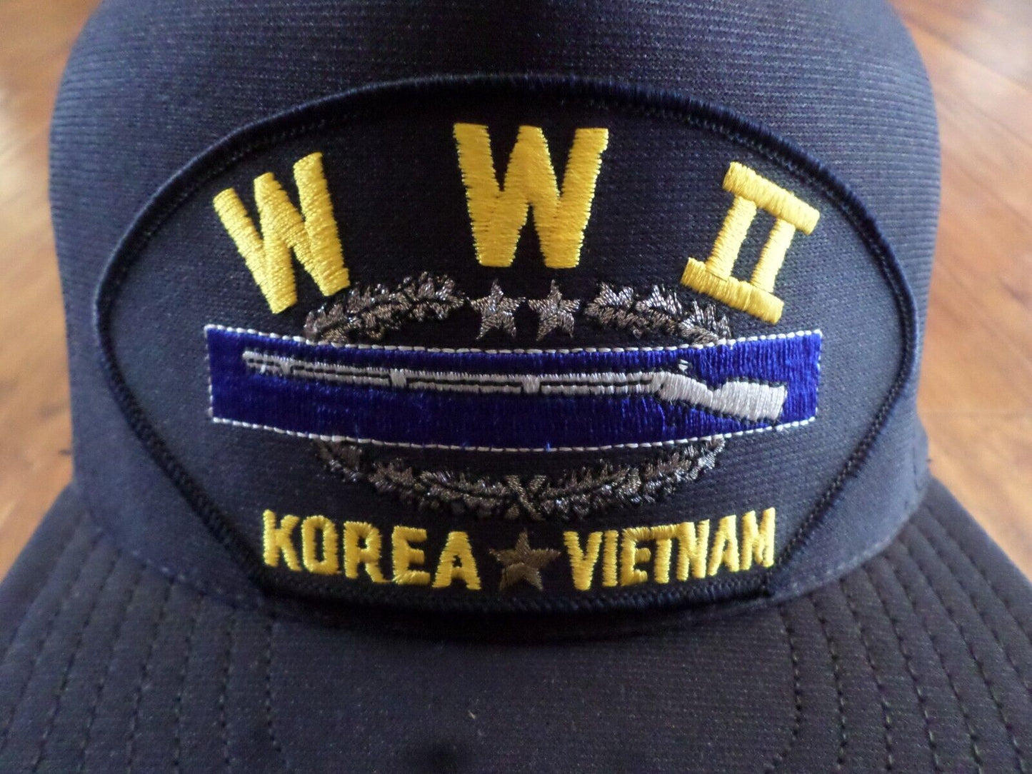 U.S MILITARY COMBAT INFANTRY HAT BASEBALL CAP U.S.A. MADE CIB WWII KOREA VIETNAM