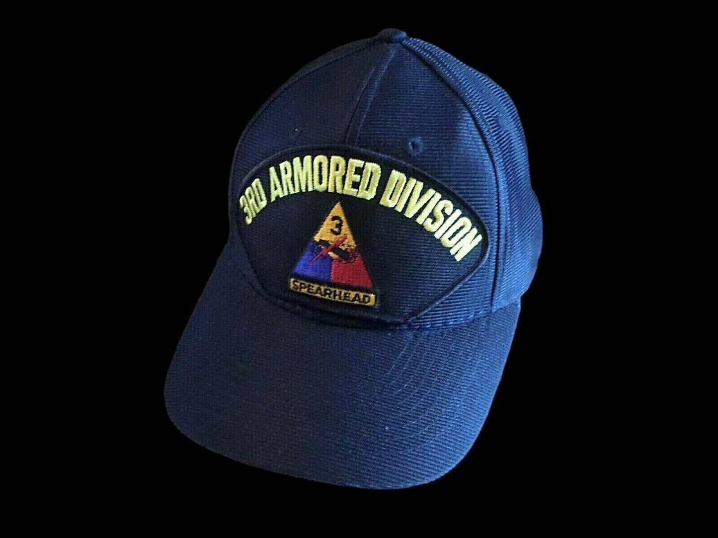 U.S ARMY 3RD ARMORED DIVISION HAT SPEARHEAD U.S MILITARY OFFICIAL BALL CAP USA