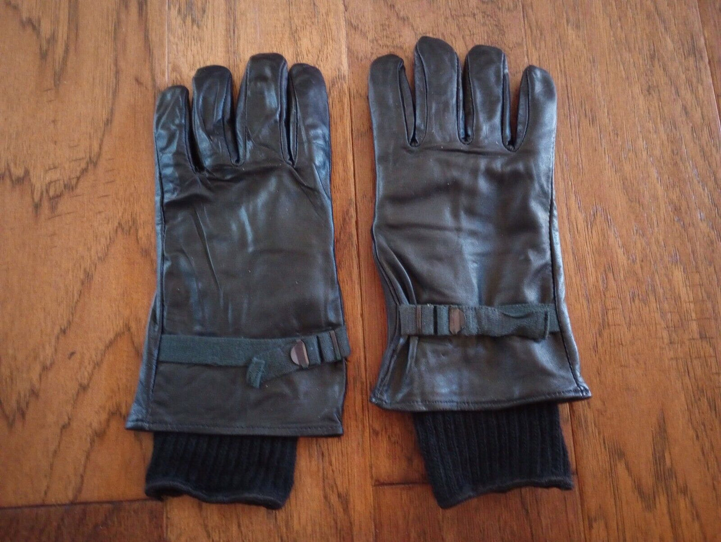 U.S MILITARY STYLE D-3A LEATHER GLOVES LIGHT WEIGHT SIZE 5 LARGE W/LINER