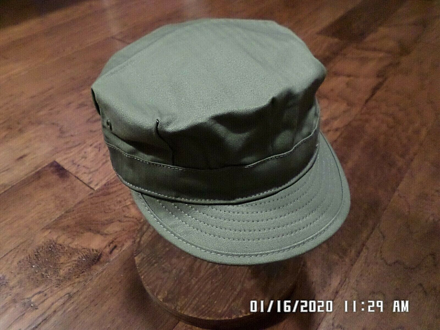 WWII U.S MILITARY HBT HAT REPRODUCTION ARMY FATIGUE CAP SIZE MEDIUM