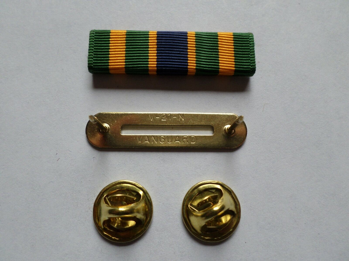 ARMY NCOPD RIBBON WITH BRASS RIBBON HOLDER US MILITARY ISSUE VETERAN