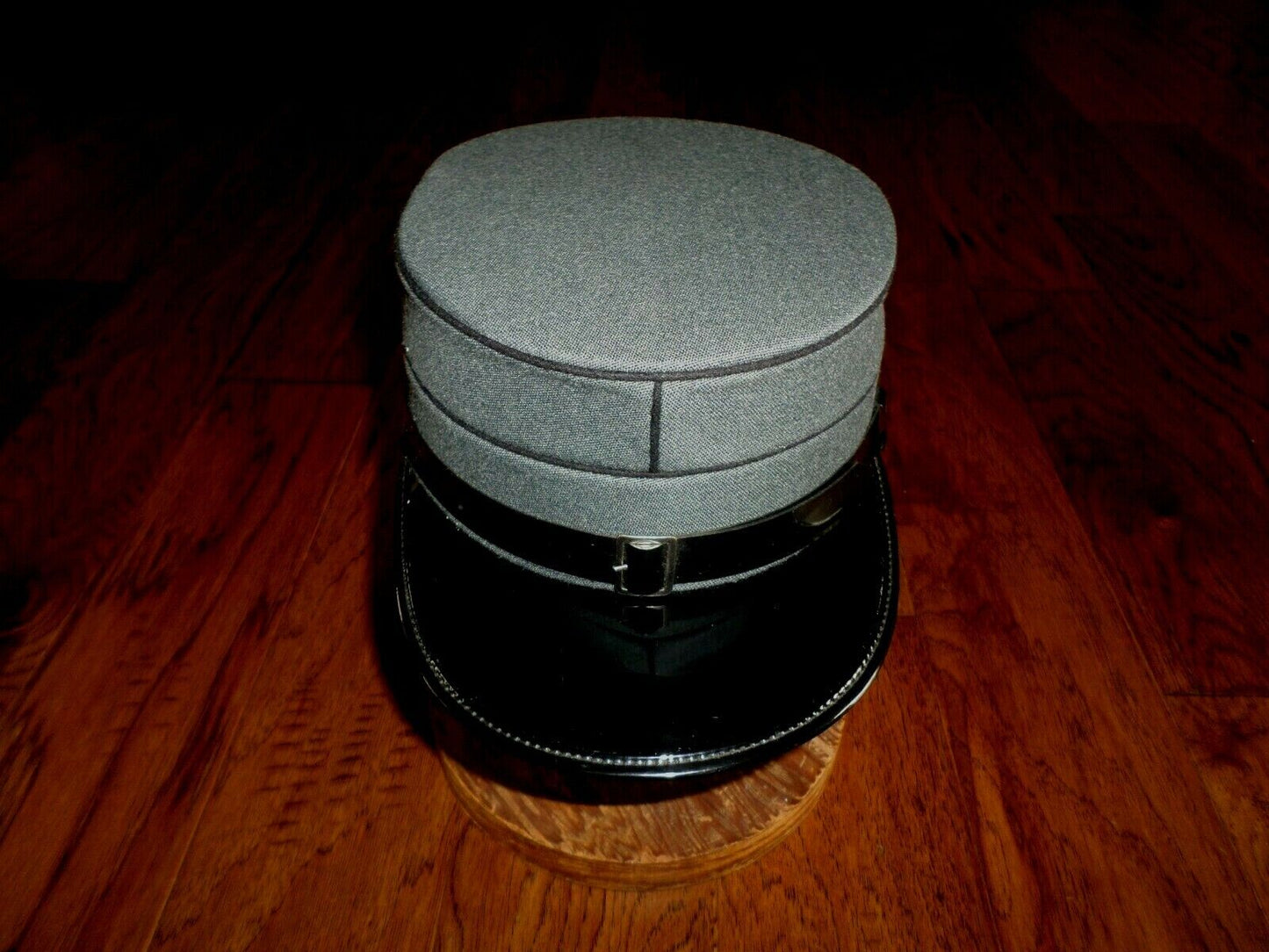 NEW GENUINE VINTAGE SWISS MILITARY KEPI HAT 1987 VINTAGE GRAY & BLACK