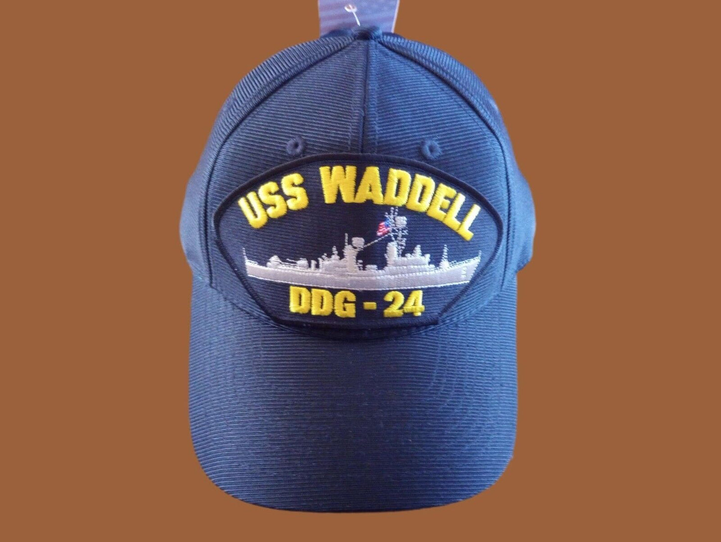 USS WADDELL DDG-24 NAVY SHIP HAT U.S MILITARY OFFICIAL BALL CAP U.S.A  MADE