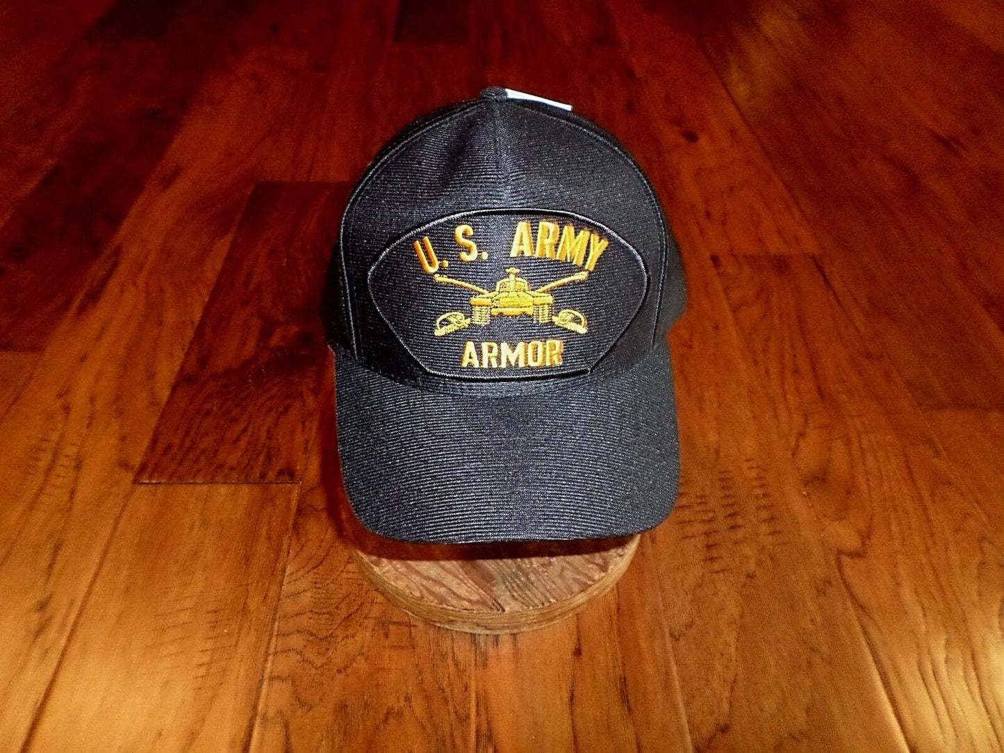 U.S ARMORED DIVISION BALL CAP U.S MILITARY OFFICIAL HEADWEAR HAT U.S.A MADE