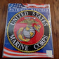 U.S MILITARY MARINE CORPS EGA OVERSIZE BACK PATCH 8" X 8"  OFFICIALLY LICENSED