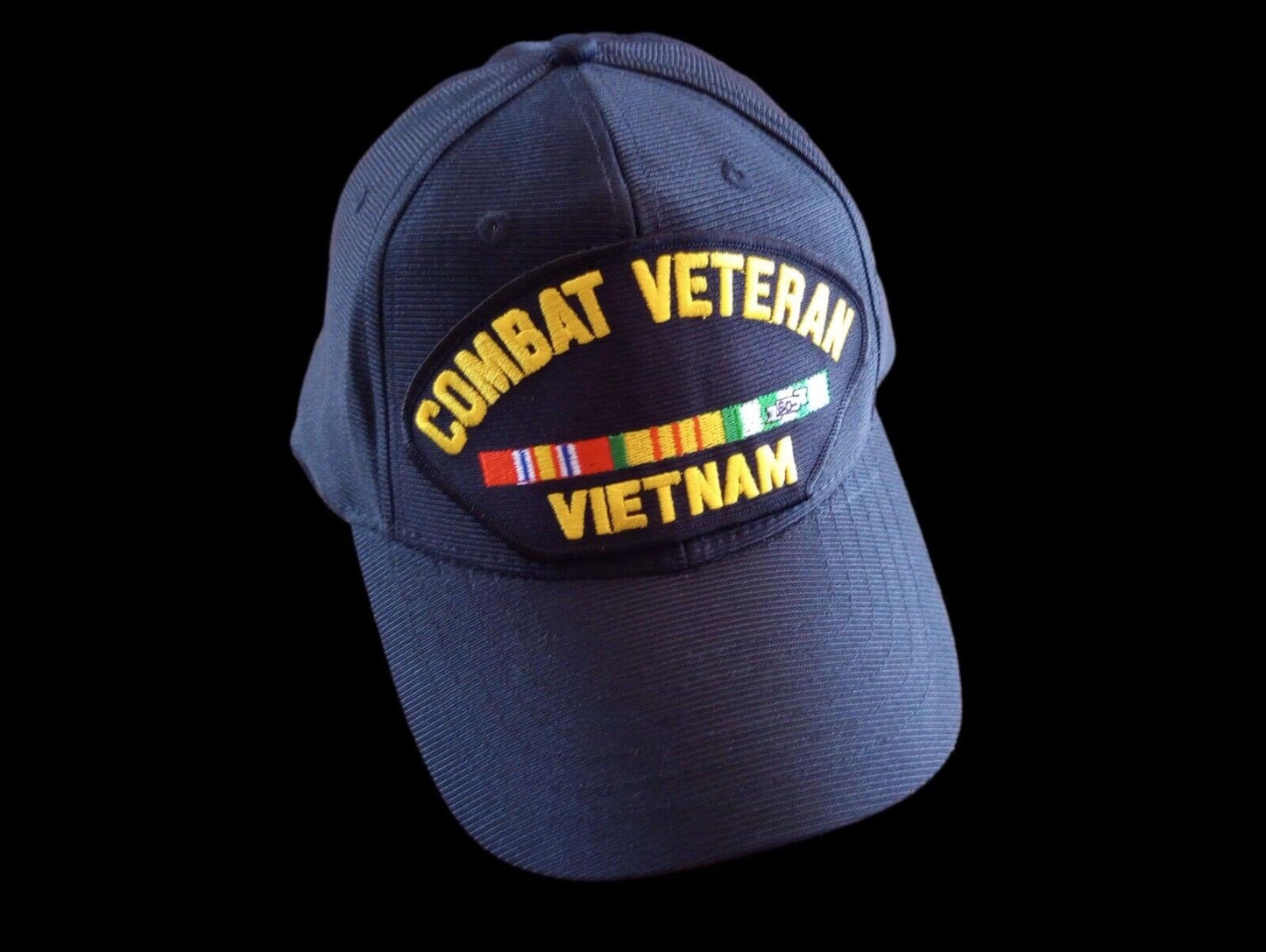 VIETNAM COMBAT VETERAN HAT OFFICIAL U.S MILITARY BALL CAP U.S.A MADE