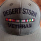 U.S MILITARY DESERT STORM VETERAN HAT MILITARY OFFICIAL CAP OD GREEN USA MADE