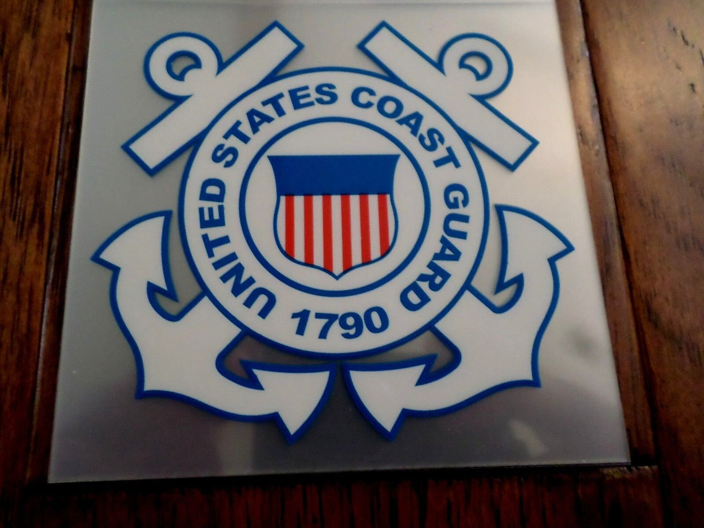 U.S COAST GUARD 1790 WINDOW DECAL STICKER 4.25" X 4" INCHES