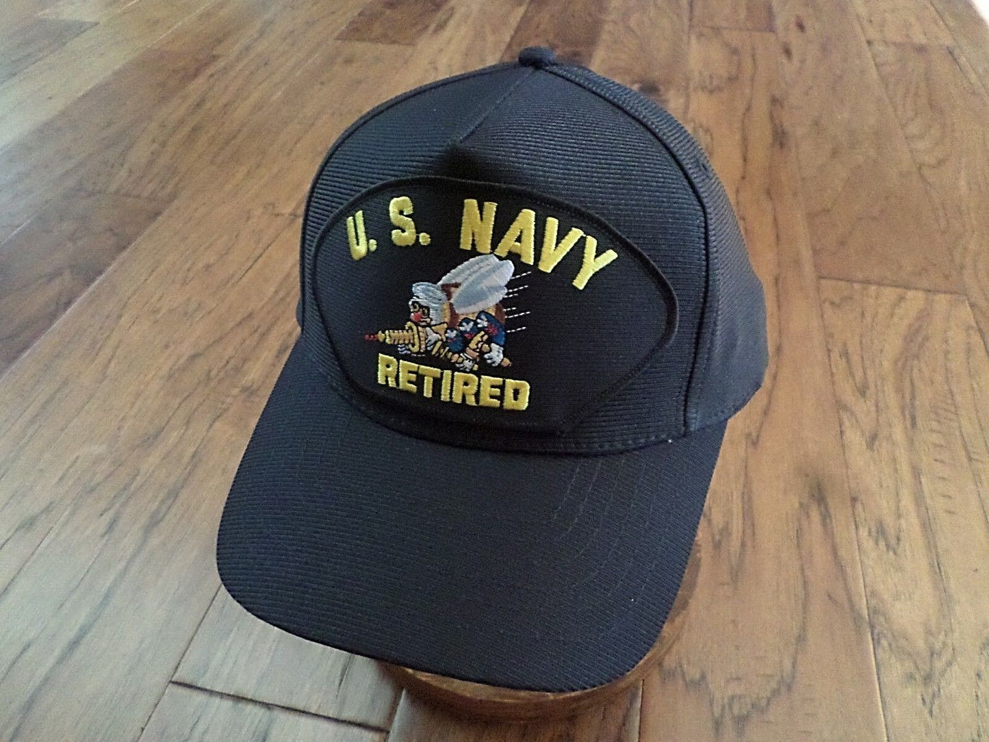 U.S NAVY RETIRED SEABEES HAT U.S MILITARY OFFICIAL BALL CAP U.S.A MADE