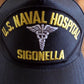 U.S NAVAL HOSPITAL SIGONELLA NAVY SHIP HAT U.S MILITARY OFFICIAL BALL CAP U.S.A
