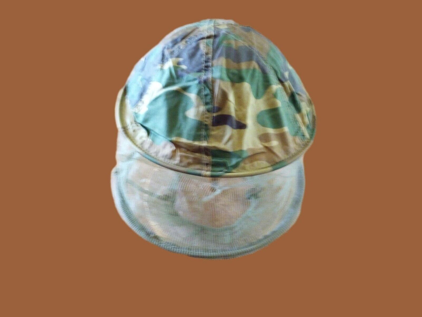 INSECT NET MOSQUITO HEADNET NEW 1 PIECE WOODLAND CAMOUFLAGE NEW OUTDOOR CAMPING