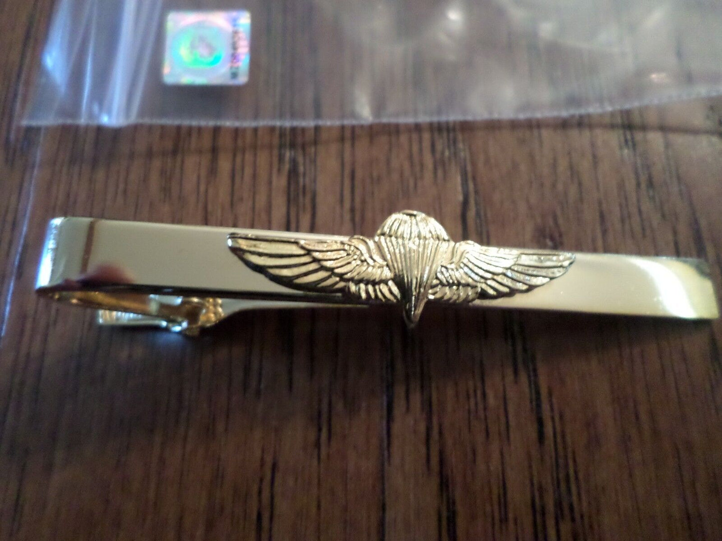 U.S MILITARY NAVY/ MARINE CORPS JUMP WINGS TIE BAR TIE TAC  CLIP ON U.S.A MADE