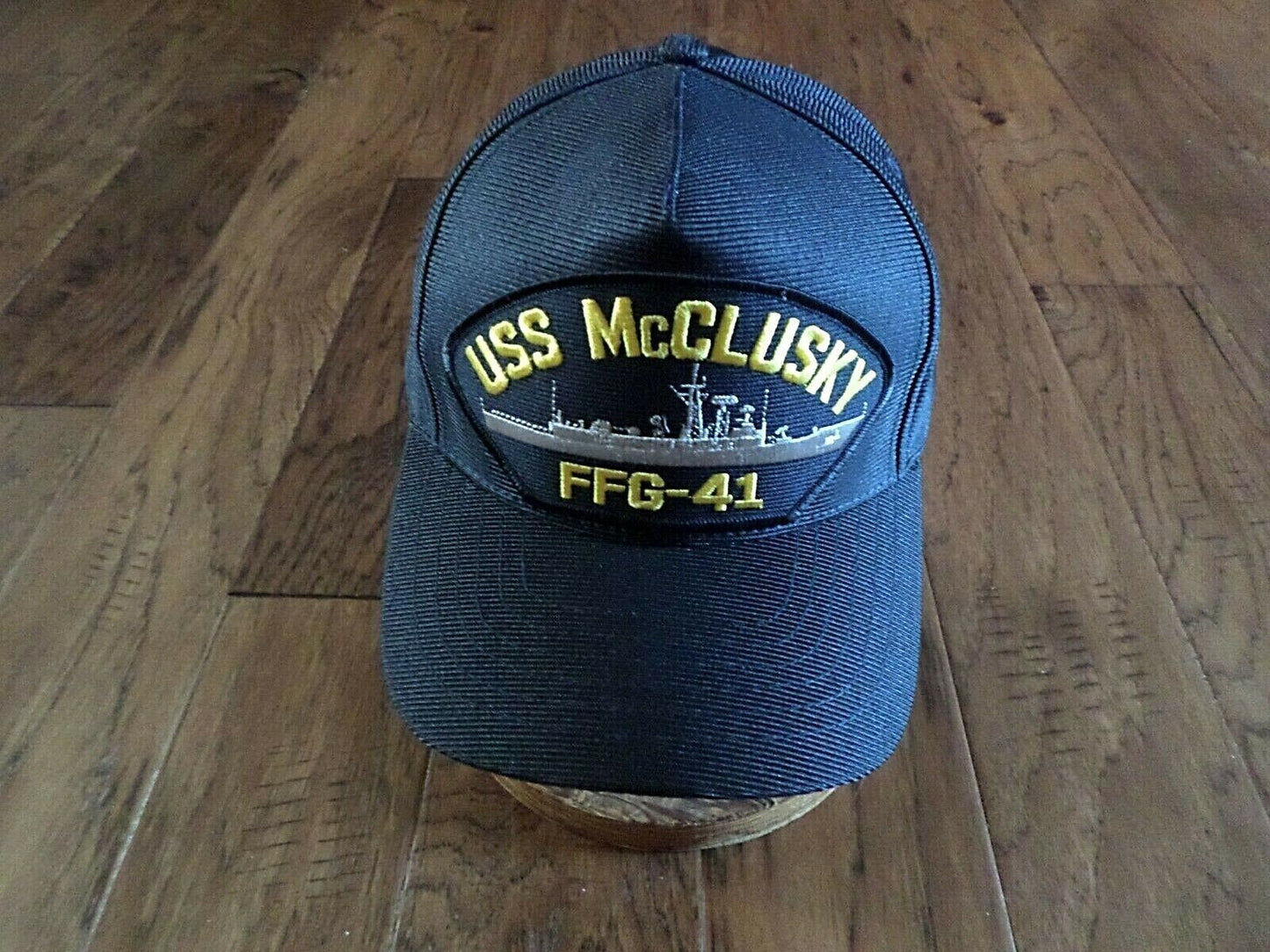 USS McCLUSKY FFG-41 NAVY SHIP HAT U.S MILITARY OFFICIAL BALL CAP U.S.A MADE