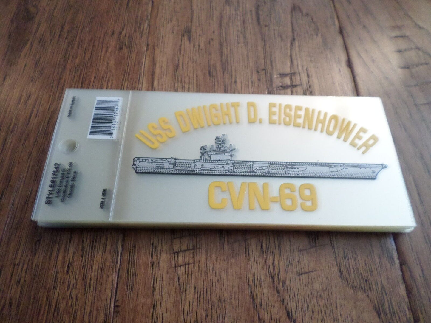 U.S MILITARY NAVY USS DWIGHT D. EISENHOWER CVN-69 WINDOW DECAL BUMPER STICKER