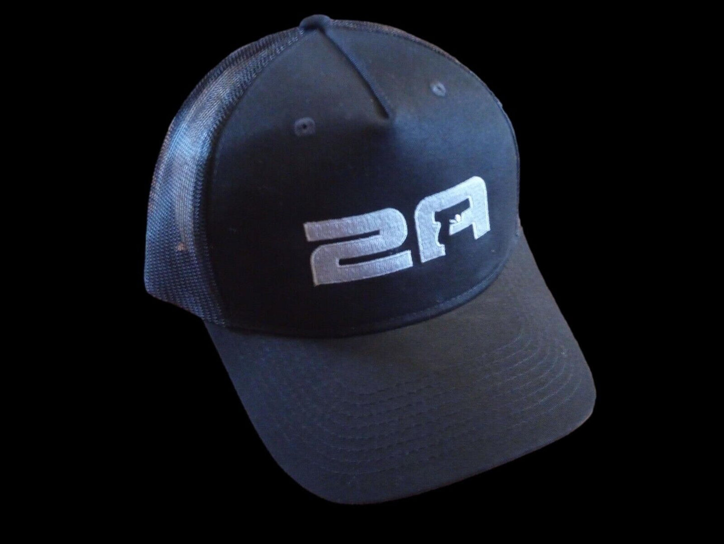 2nd Amendment Hat Baseball Cap 2A Handgun MeshBack