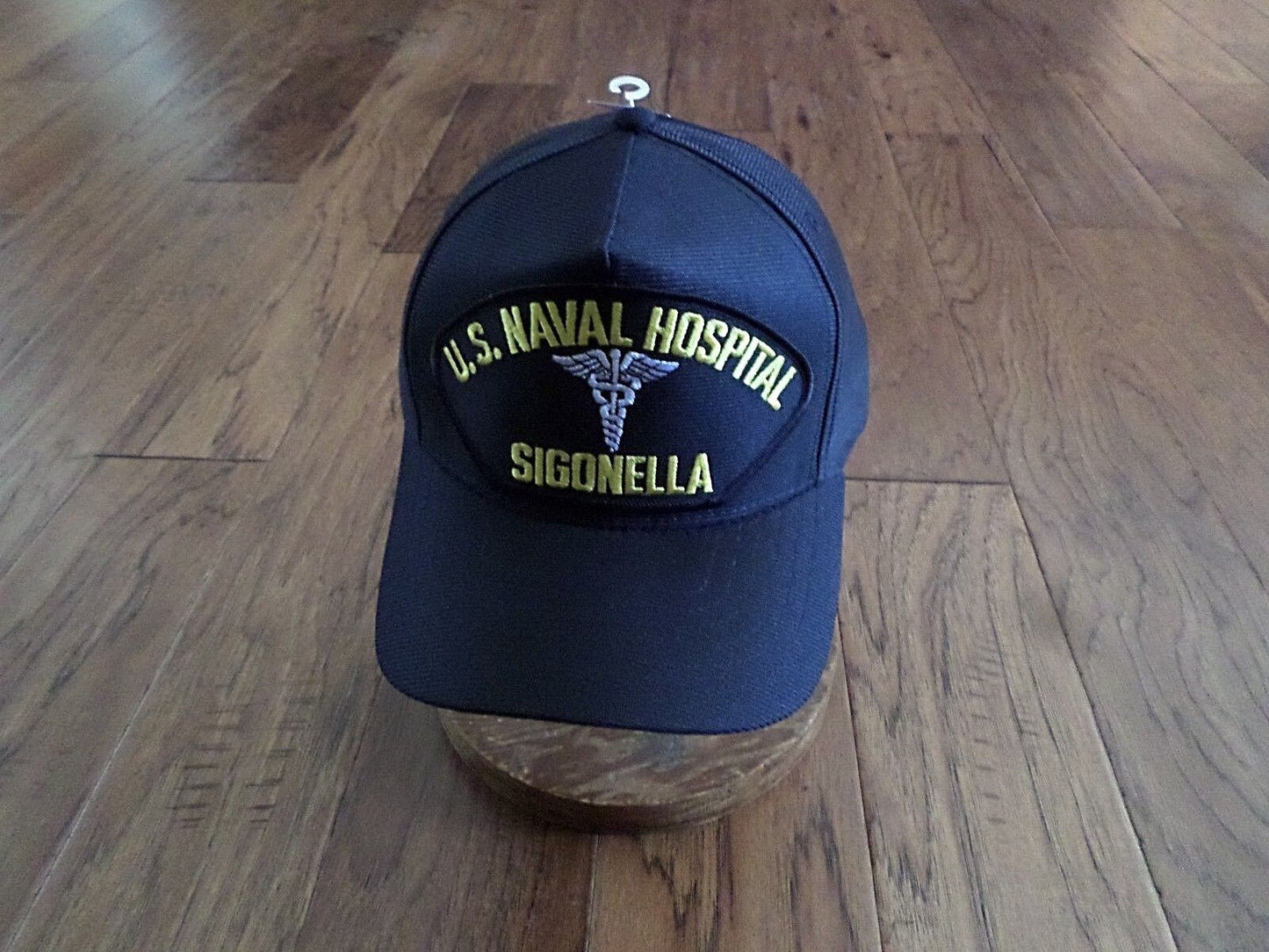 U.S NAVAL HOSPITAL SIGONELLA NAVY SHIP HAT U.S MILITARY OFFICIAL BALL CAP U.S.A