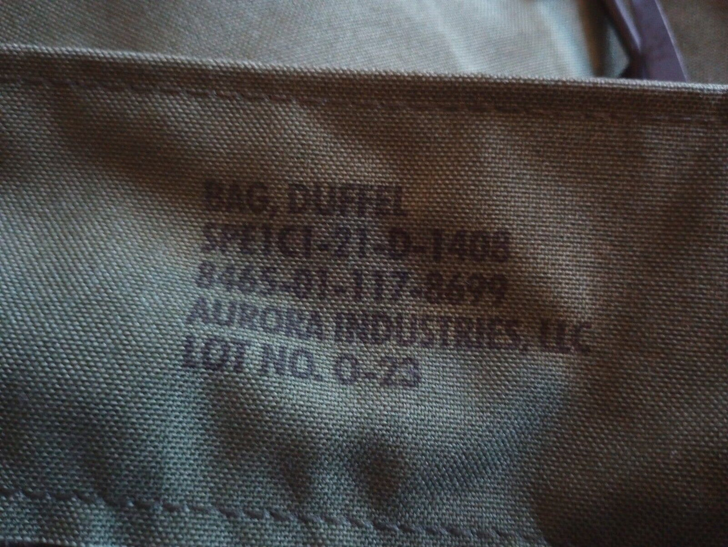 NEW MILITARY ISSUE NYLON DUFFLE BAG EQUIPMENT SEA BAG USA MADE