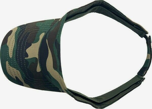 MILITARY WOODLAND CAMOUFLAGE SUN VISOR CAP HAT ADJUSTABLE