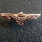 U.S MILITARY NAVY MINIATURE GOLD PILOT WINGS 1 1/4" INCHES WIDE HAT PIN LAPEL