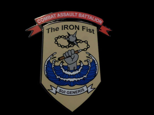 MARINE CORPS COMBAT ASSAULT BATTALION THE IRON FIST WINDOW DECAL 3RD USMC