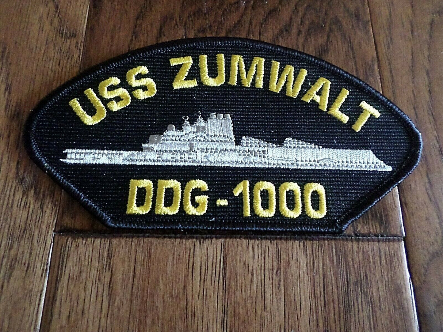 U.S NAVY SHIP HAT PATCH USS ZUMWALT DDG-1000 SHIP PATCH HEAT TRANSFER