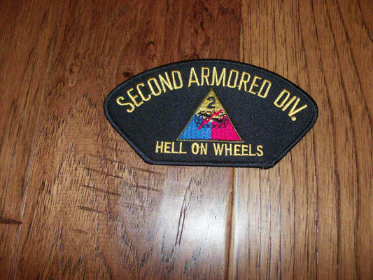 U.S ARMY SECOND ARMORED DIVISION HAT PATCH.