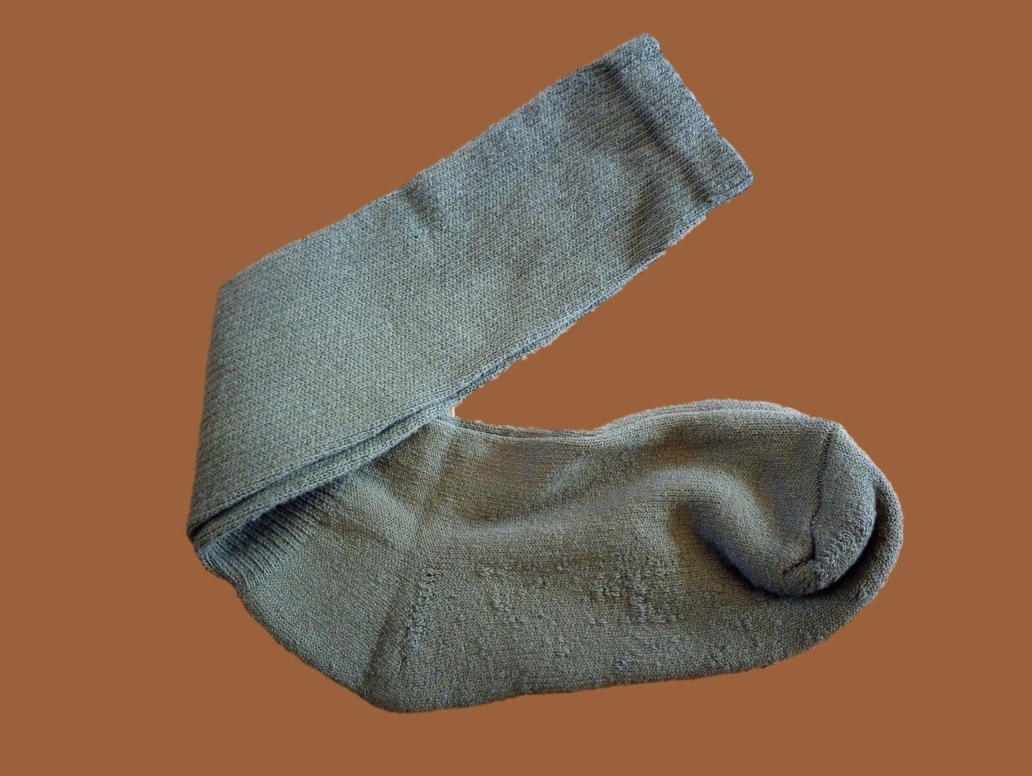 NEW MILITARY ISSUE CUSHION SOLE WOOL SOCKS U.S.A MADE MEDIUM IRREGULAR