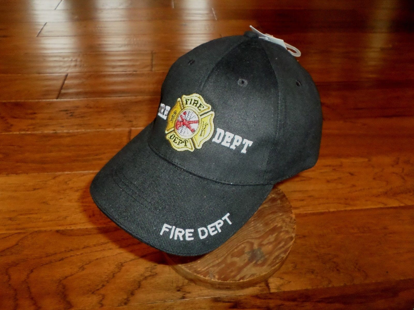 FIRE DEPARTMENT BALL CAP HAT EMBROIDERED 100% COTTON ADJUSTABLE ONE SIZE FITS