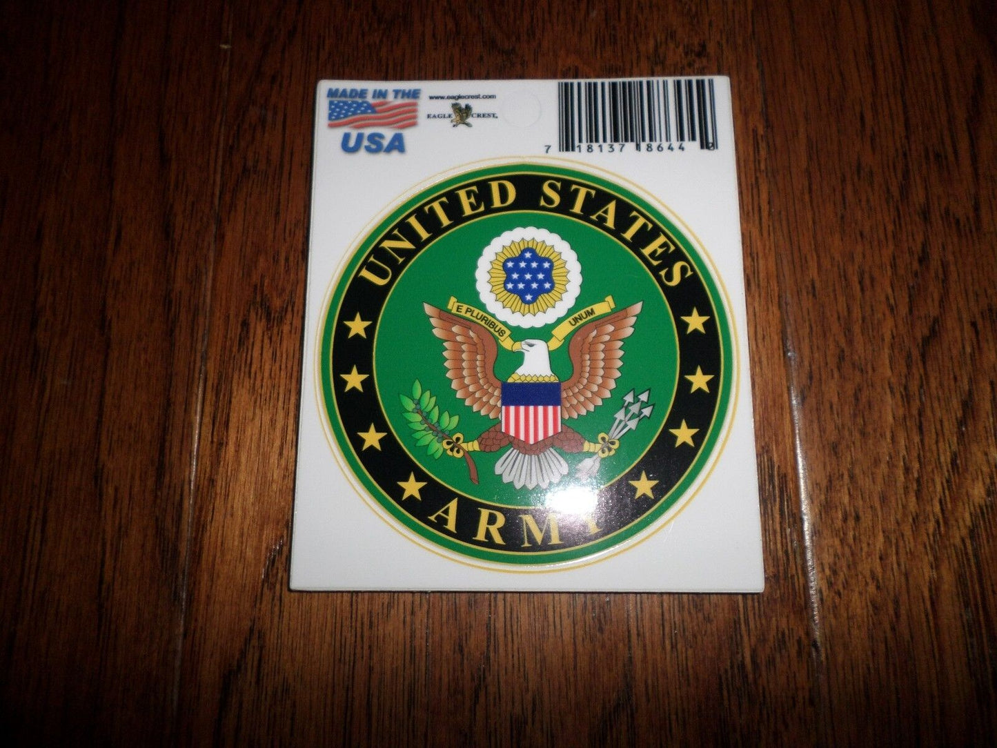 U.S MILITARY ARMY WINDOW DECAL BUMPER STICKER MADE IN THE U.S.A