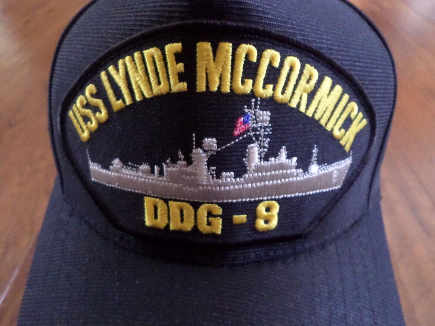 USS LYNDE MCCORMICK  DDG-8  U.S NAVY SHIP MILITARY BALL CAP HAT BASEBALL STYLE