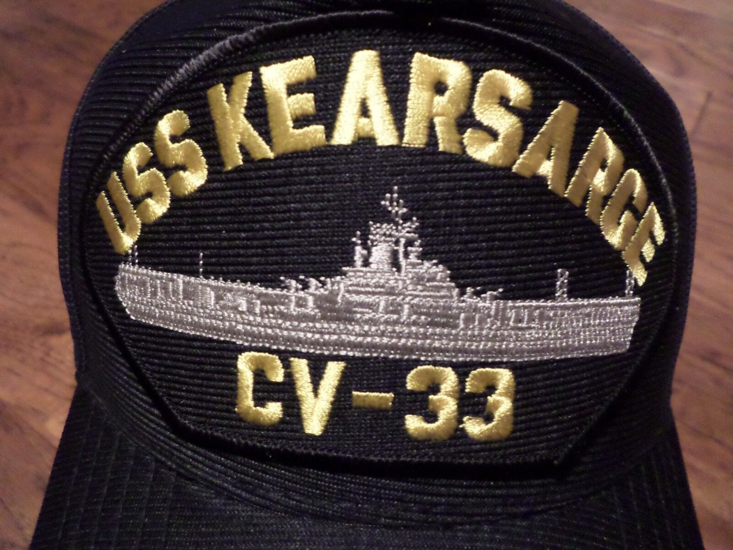 USS KEARSARGE CV-33 NAVY SHIP HAT U.S MILITARY OFFICIAL BALL CAP U.S.A MADE