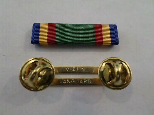 NAVY UNIT COMMENDATION RIBBON WITH BRASS RIBBON HOLDER US MILITARY