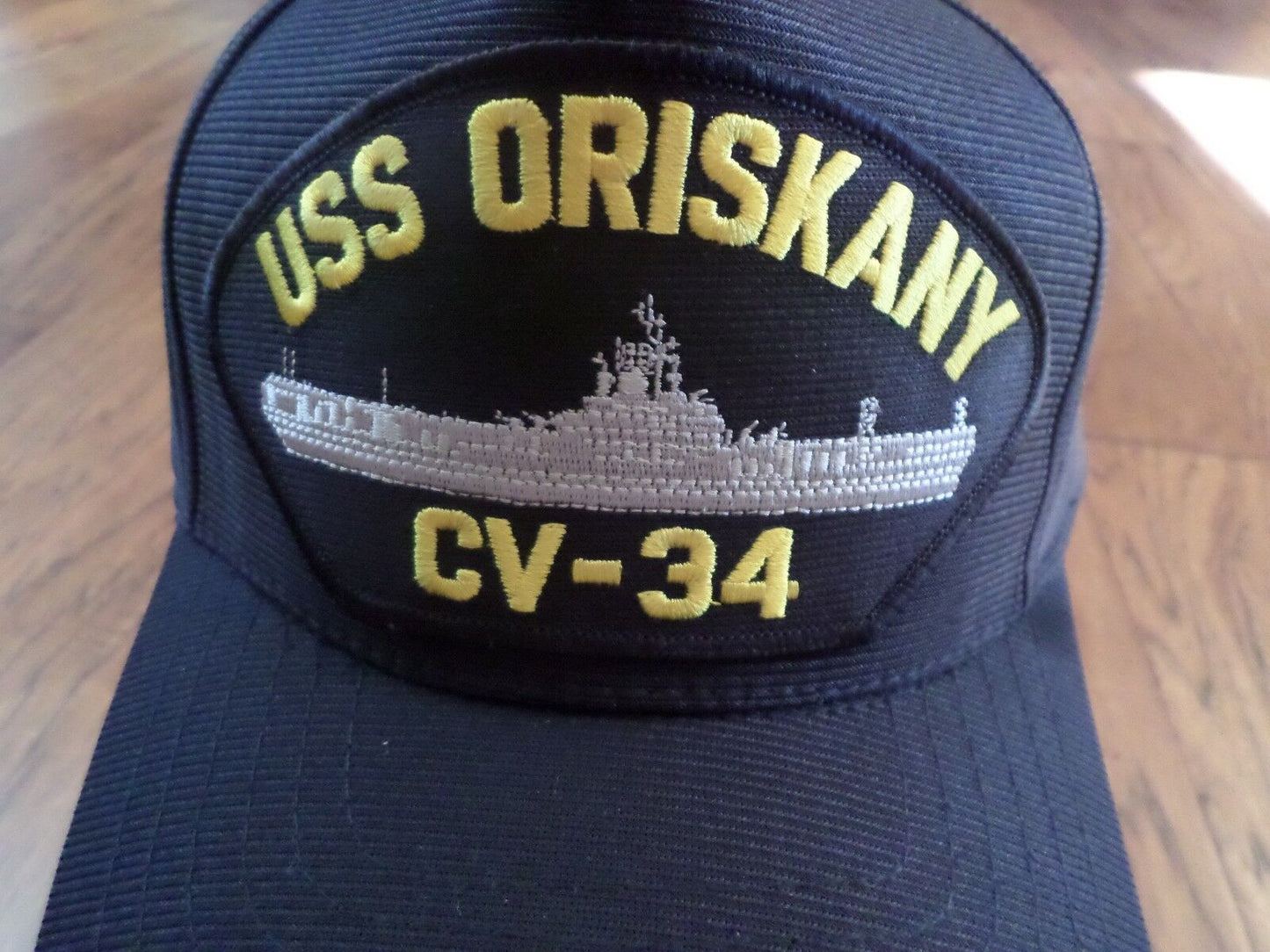 USS ORISKANY CV-34 U.S NAVY SHIP HAT U.S MILITARY OFFICIAL BALL CAP U.S.A MADE