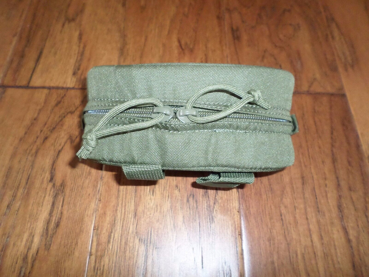 SUN GLASSES CAMERA CASE TACTICAL NYLON STRUCTURED DUAL ZIPPER OD GREEN