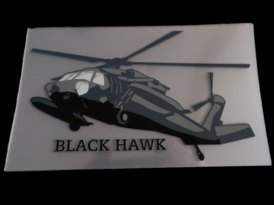 U.S MILITARY ARMY BLACK HAWK ATTACK HELICOPTER WINDOW DECAL BUMPER STICKER