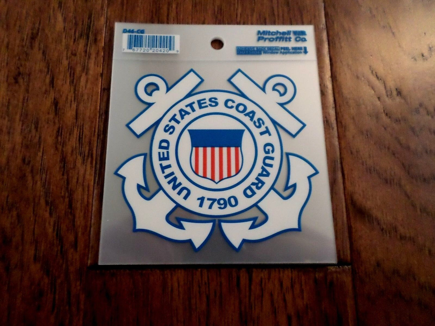 U.S COAST GUARD 1790 WINDOW DECAL STICKER 4.25" X 4" INCHES