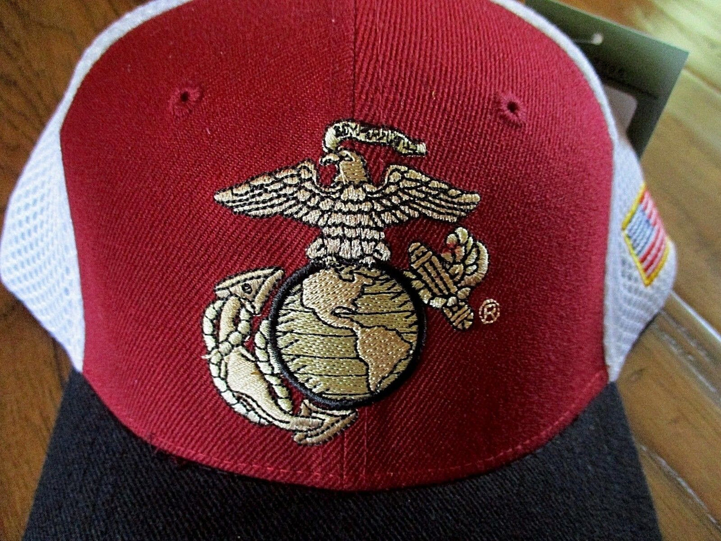 New U.S Military Marine Corps Hat Deluxe Mesh 3-D Embroidered USMC Baseball Cap