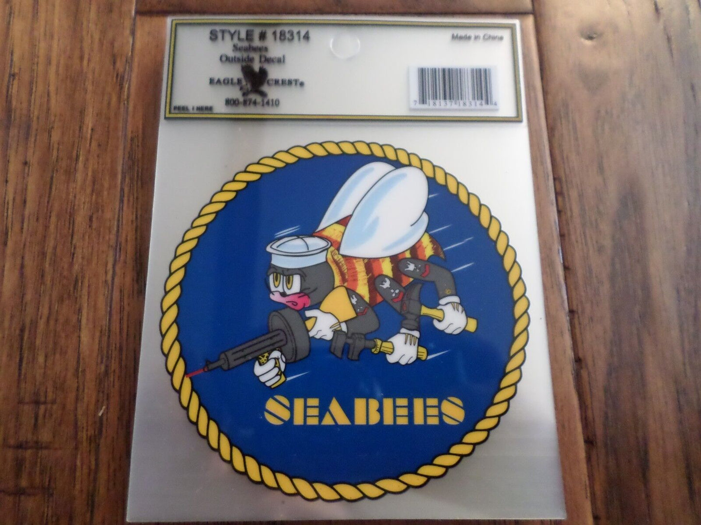 U.S MILITARY NAVY SEABEES WINDOW DECAL STICKER