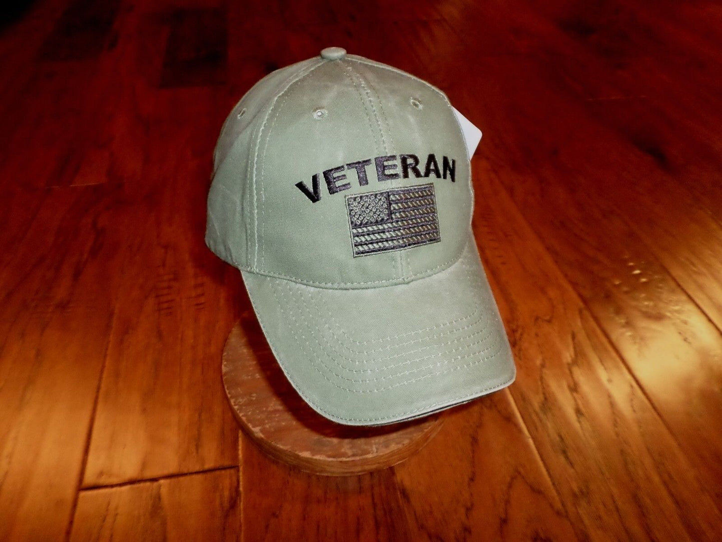 U.S MILITARY VETERAN HAT U.S AMERICAN FLAG EMBROIDERED BALL CAP STONEWASHED