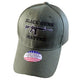 BLACK GUNS MATTER 6 PANEL CAP EMBROIDERED HAT 2nd AMENDMENT OD GREEN