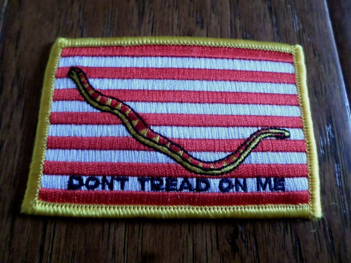 DON'T TREAD ON ME FLAG PATCH 3 1/2" X 2 1/2" INCHES HEAT TRANSFER