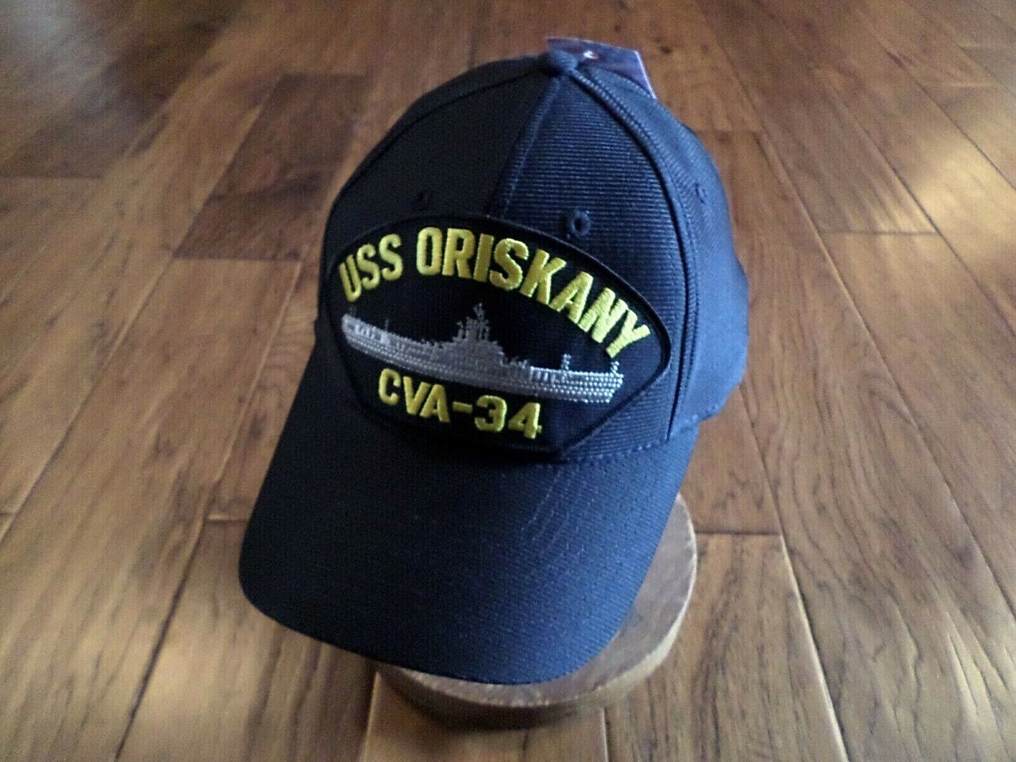 USS ORISKANY CVA - 34 NAVY SHIP HAT U.S MILITARY OFFICIAL BALL CAP U.S.A. MADE