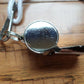 METAL NICKEL PLATED PEA CORK WHISTLE WITH LANYARD POLICE COACH EMERGENCY