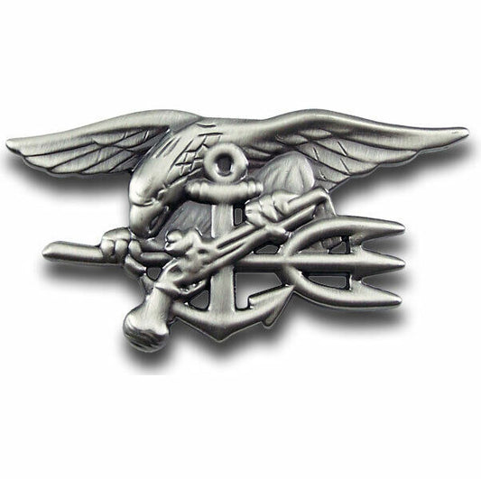 U.S NAVY SEALS SPECIAL WARFARE SEAL TEAM TRIDENT INSIGNIA PIN FULL SIZE BADGE