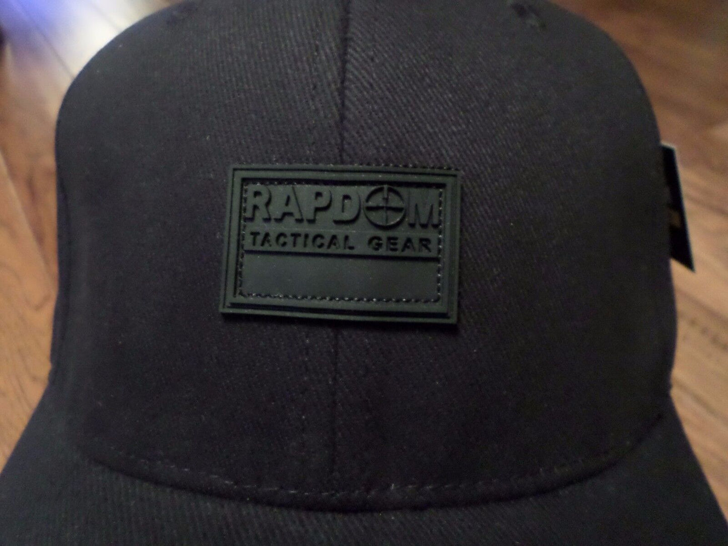 New Black Tactical RapDom Flex Baseball Hat Cap Rapdom logo on front