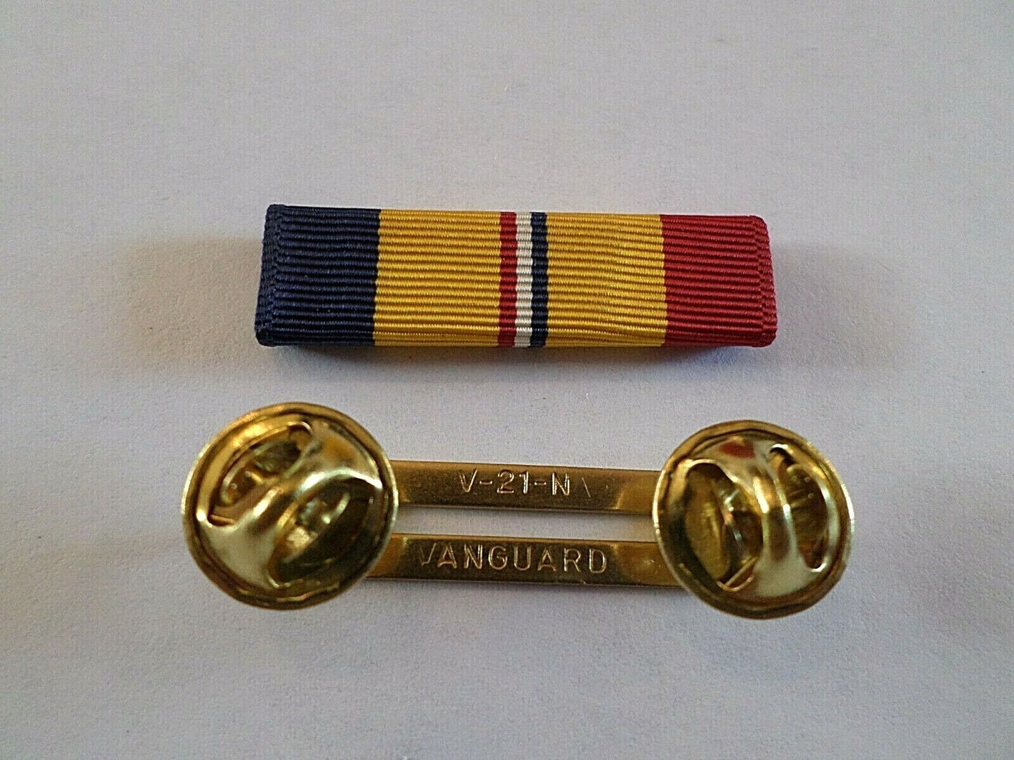 COAST GUARD COMBAT ACTION RIBBON WITH BRASS RIBBON HOLDER VETERAN