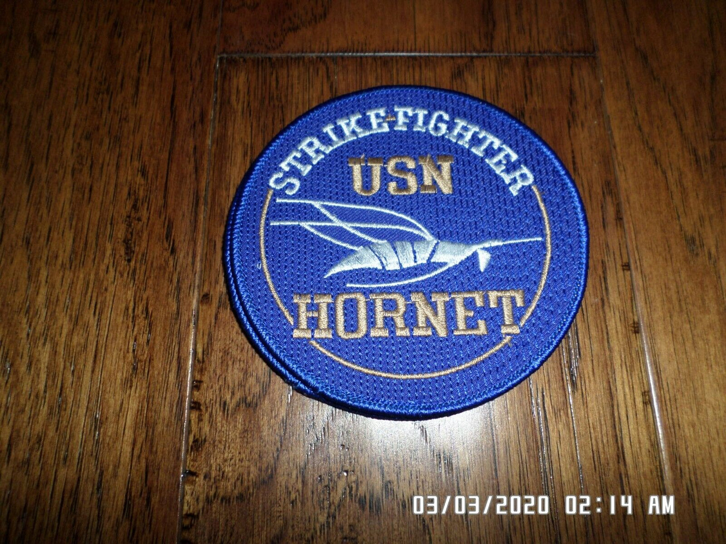 U.S NAVY HORNET STRIKE FIGHTER PATCH USN F/A 18 HORNET NEW 4" X 4"