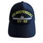 USS INDEPENDENCE CV-62 NAVY SHIP HAT U.S MILITARY OFFICIAL BALL CAP U.S.A MADE