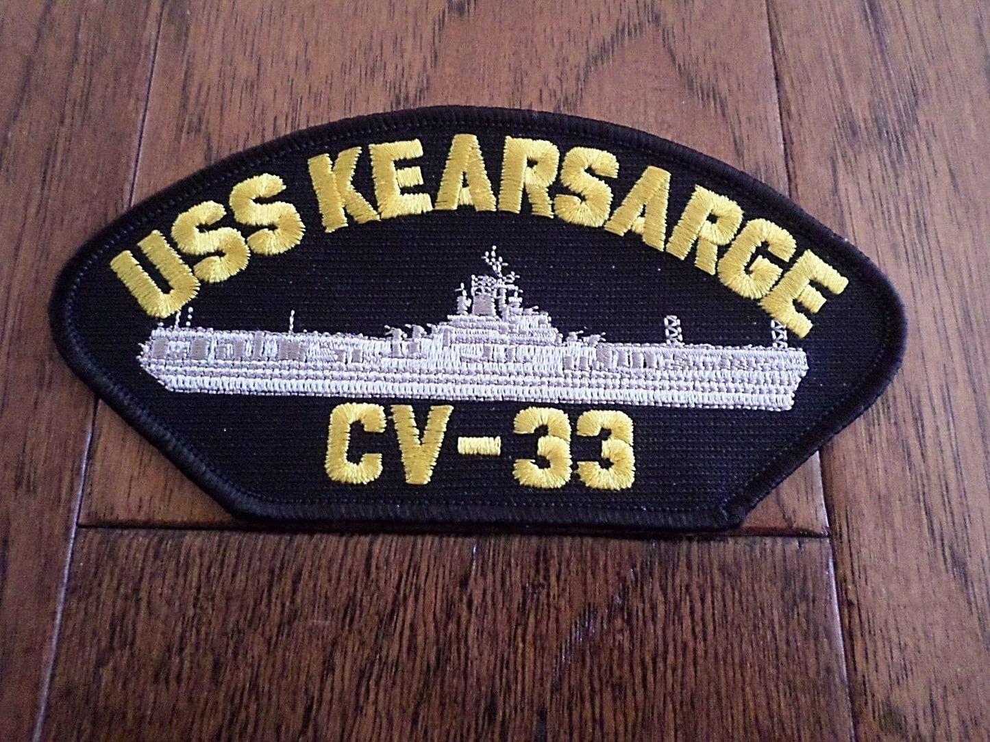 USS KEARSARGE CV-33 U.S. NAVY SHIP HAT PATCH CARRIER USA MADE HEAT TRANSFER