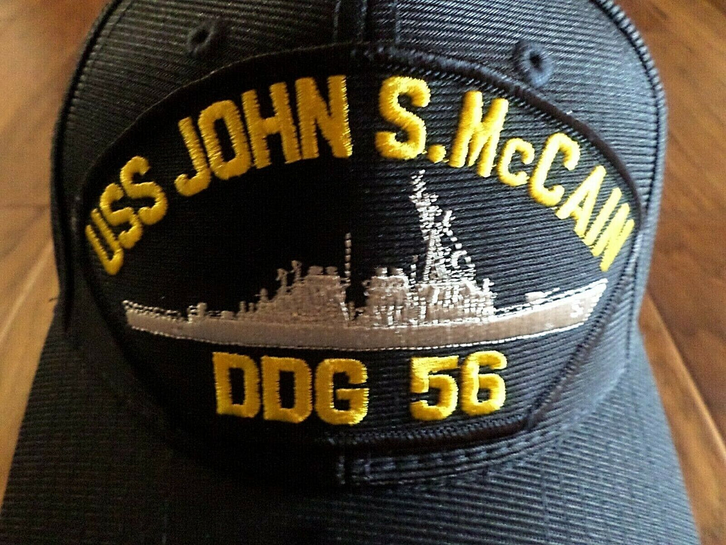 U.S NAVY USS JOHN S McCAIN DDG 56 NAVY SHIP HAT U.S MILITARY OFFICIAL CAP USA